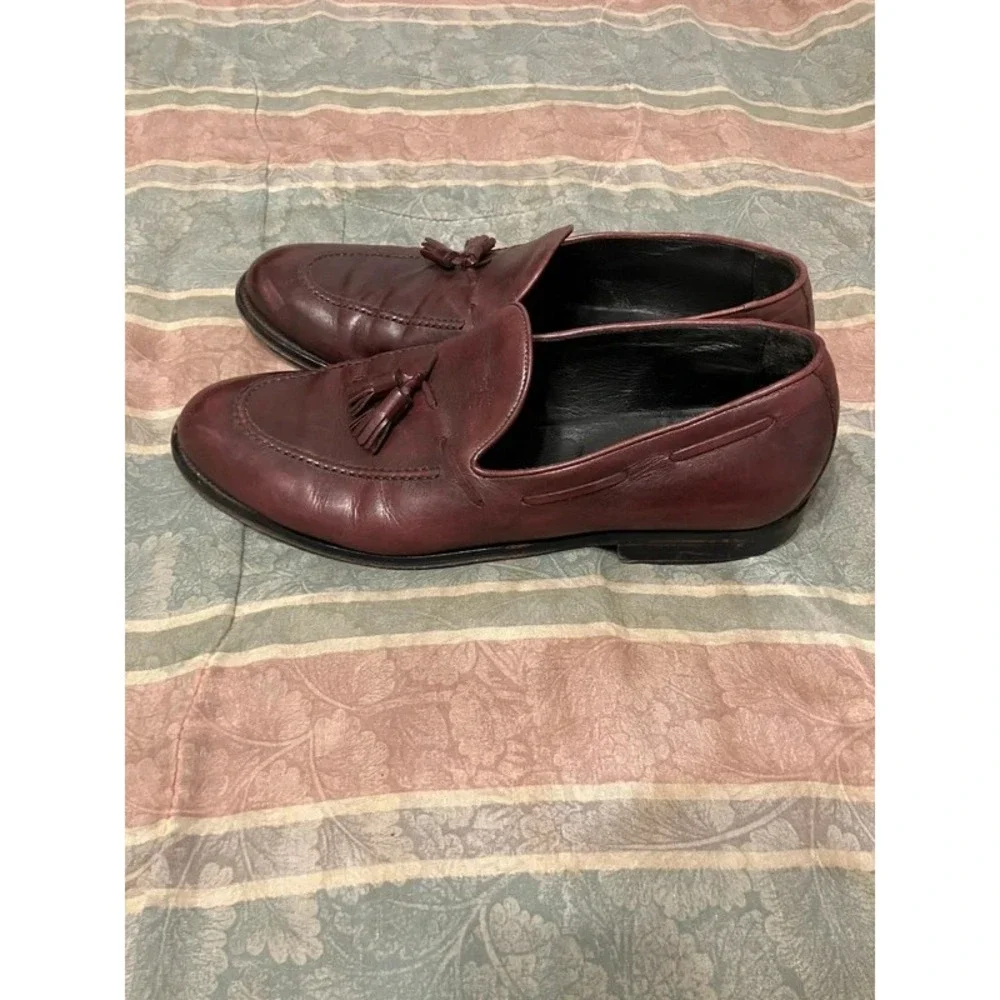 Brooks Brothers 1818 Brown Leather Penny Loafers Shoes 12 Italy Old Money Good